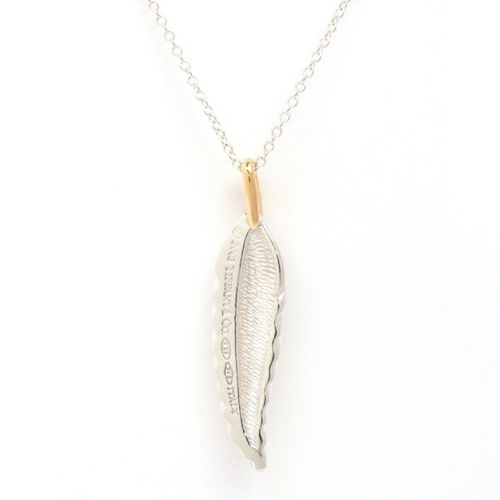 Tiffany Feather Motif Silver Yellow Gold